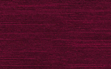 Closeup red color fabric texture. Dark Red strip line fabric pattern design sample or upholstery abstract background.Hi resolution image.