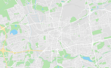Fototapeta premium Dortmund, Niemcy mapa ulic w centrum miasta