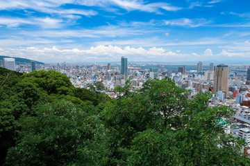 神戸 諏訪山展望台からの景色