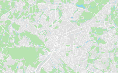 Bielefeld, Germany downtown street map