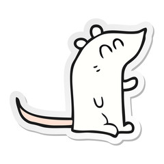 sticker of a cartoon mouse