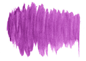 Purple watercolor abstract background, stain, splash paint, stain, divorce. Vintage paintings for design and decoration. With copy space for text.