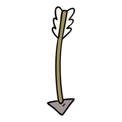 cartoon doodle of an arrow