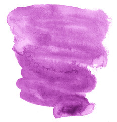 Purple watercolor abstract background, stain, splash paint, stain, divorce. Vintage paintings for design and decoration. With copy space for text.