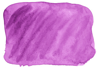 Purple watercolor abstract background, stain, splash paint, stain, divorce. Vintage paintings for design and decoration. With copy space for text.