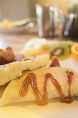 breakfast on the table