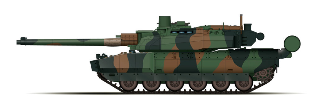 Char moderne camouflage Europe