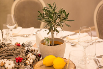 Beautiful table decoration for special events