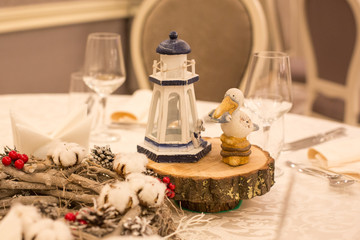 Beautiful table decoration for special events