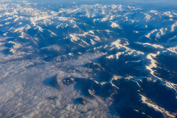 Aerial view of the Pyrenees