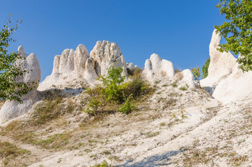 Fototapeta na wymiar Complex of rock formations called Stone Wedding, located near the city of Kardzhali in Bulgaria
