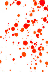 Watercolour Coloured Paint Drips Splatters and spots for Background
