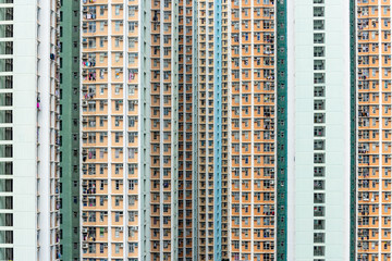Tall building facade