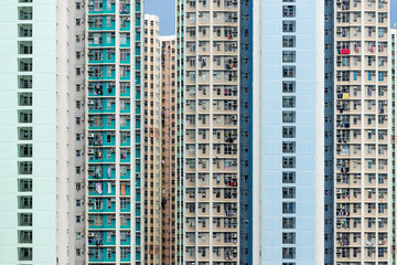 Hong Kong Real estate building facade