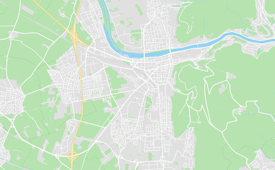 Fototapeta premium Heidelberg, Germany downtown street map