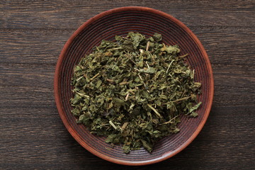 Fototapeta premium The dried leaves of the gimnema (herbal tea)