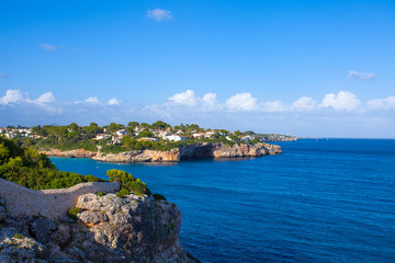 View of west coast of Mallorca island, Spain 