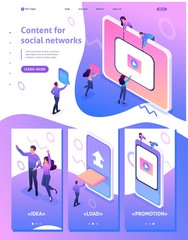 Isometric Content Creation for Social Networks