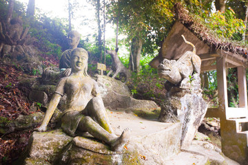 Fototapeta na wymiar Tanim magic Buddha garden, Koh Samui island