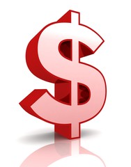 dollar sign concept 3d illustration