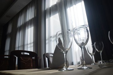 interior, restaurant, table, design, white, indoor, cafe, background, modern, style, house, chair, wooden, wall, color, home, room, comfortable, dinner, floor, decor, shadow, dining, empty, space, dec