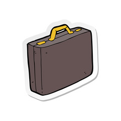 sticker of a cartoon briefcase