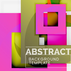 Background abstract squares, geometric minimal template