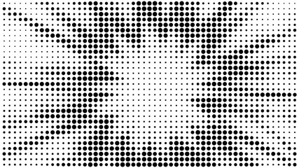 Halftone gradient explosion pattern. Abstract halftone vector dots background. Fireworks dots pattern. Pop Art, Comic small dots. Star rays halftone poster. Shine, sun rays. Outer space, sunrise rays