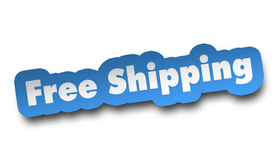 free shipping concept 3d illustration isolated