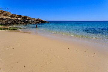 spiaggia di Luz, in Algarve (Portogallo)