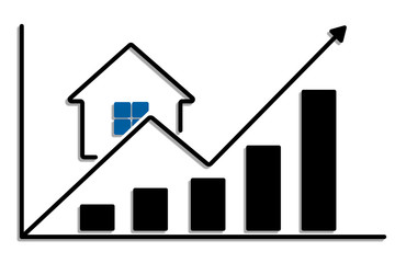 growth in real estate sales, illustration