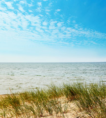 Closeup of sandy dunes on Lake Superior