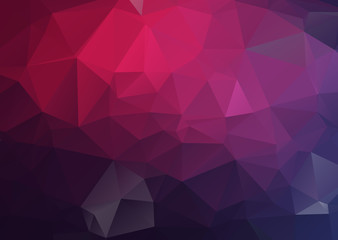 Dark Purple Polygonal Mosaic Background. geometric pattern, triangles background. Creative Business Design Templates. Vector illustration.