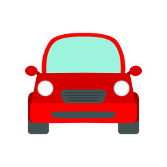 Red car emoji vector