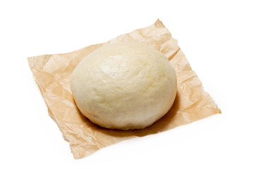 Chinese steam bun on a white background