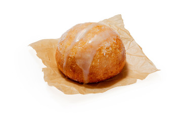 Chinese sweet bun on white background