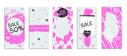 Editable Stories template