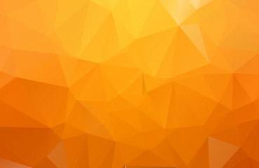 Orange Polygonal Mosaic Background. geometric pattern, triangles background. Creative Business Design Templates. Vector illustration.