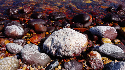 Strand am Toten Meer in Jordanien