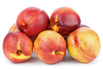 nectarine isolated on white background