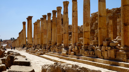 Gerasa oder Jerasch in Jordanien, Römische Ruinen, Römische Stadt