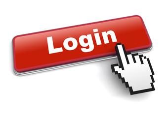 login concept 3d illustration isolated