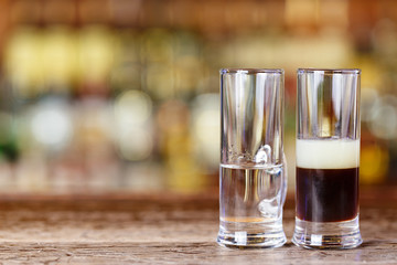 Double rada at the bar