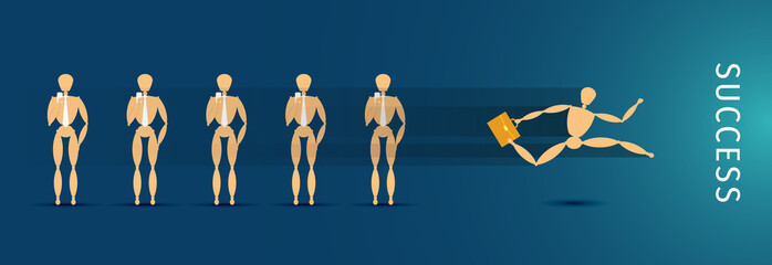 Lazy business and active business.