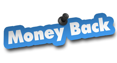 money back concept 3d illustration isolated