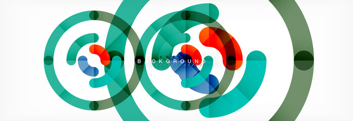 Linear design circle background