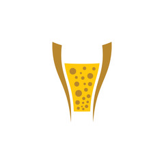 beer logo sign stylized vector element