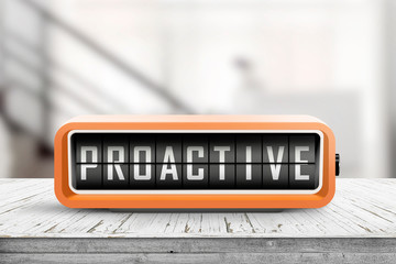 Proactive sign in the shape of a retro device