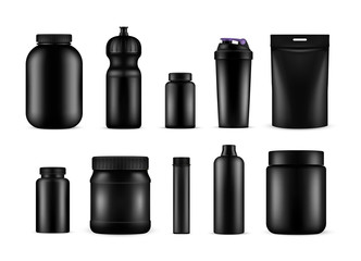 Sport nutrition containers for food and drink