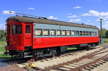 old passenger rail car